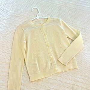Gap Kids, Girls’ Cream Light-weight Sweater, Size Small